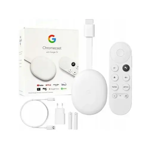 Odtwarzacz Multimedialny Google Chromecast 4.0 4K Uhd Smart Google Tv Pilot