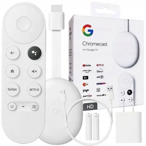 Odtwarzacz Multimedialny Google Chromecast 4.0 Fhd Smart Tv WiFi Hdmi