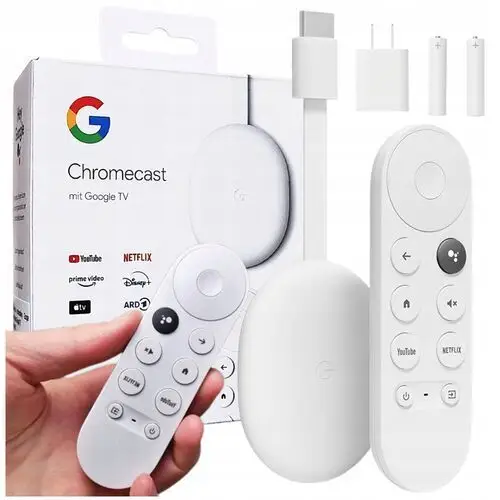 Odtwarzacz Multimedialny Google Chromecast 4.0 Hd 4 Gb Smart Tv Hdmi