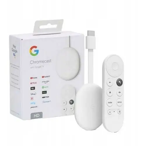 Odtwarzacz multimedialny Google Chromecast 4.0 Hd Google Tv Fullhd WIFI5