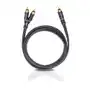 Kabel audio, Cinch Oehlbach 23703, [2x złącze męskie cinch - 1x złącze męskie cinch], 3 m, antracytowy Sklep on-line