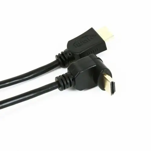 Omega hdmi cable kabel gold angular kabel hdmi v.1.4 gold angular 3m black blister [41853]