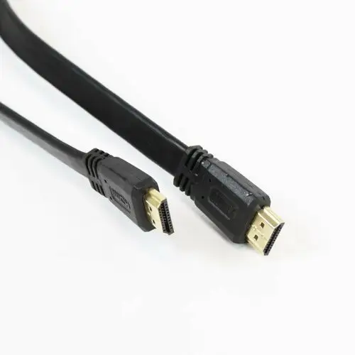 Omega hdmi cable kabel v.1.4 flat 4k resolution supported 3m black blister [41848]
