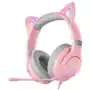 Onikuma Słuchawki gamingowe X30 kocie uszy różowe (przewodowe) Sklep on-line