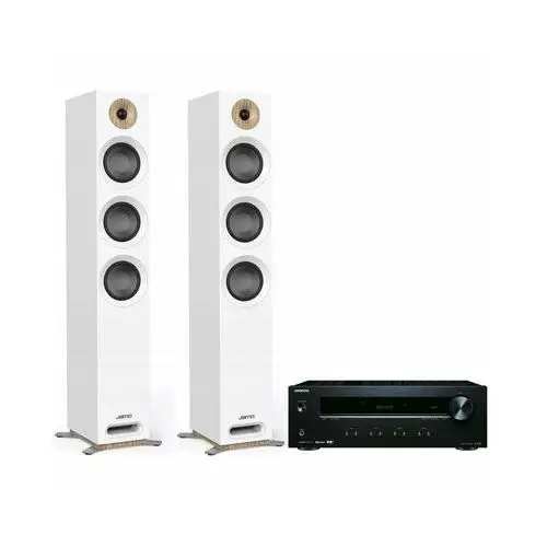 Onkyo Zestaw stereo tx-8220b + jamo s-809 czarno-biały