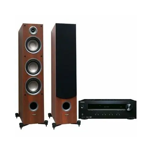 Zestaw stereo ONKYO TX-8220B + TAGA TAV-607F Czarno-orzechowy