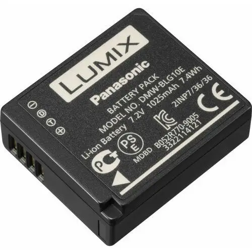 Panasonic DMW-BLG10 akumulator litowo-jonowy (7.2V, 1025mAh, 7.4Wh, do modeli: G100, TZ95, ZS80, LX100II, GX9, TZ90, ZS70, GX80, GX85, TZ100)