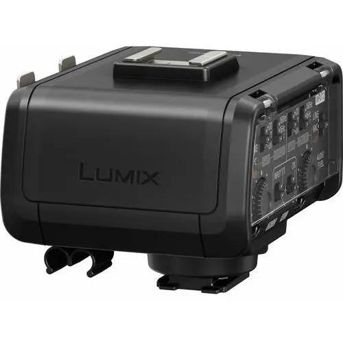Panasonic DMW-XLR1 adapter mikrofonu XLR do aparatu LUMIX GH5 (zgodność z dźwiękiem wysokiej jakości, fizyczne przełączniki i pokrętła)