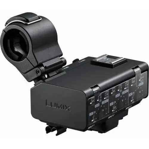 Panasonic DMW-XLR2 Adapter mikrofonu XLR kompatybilny z aparatem LUMIX DC-GH7 (32-bitowe nagrywanie zmiennoprzecinkowe, Mini Jack stereo 3,5mm)