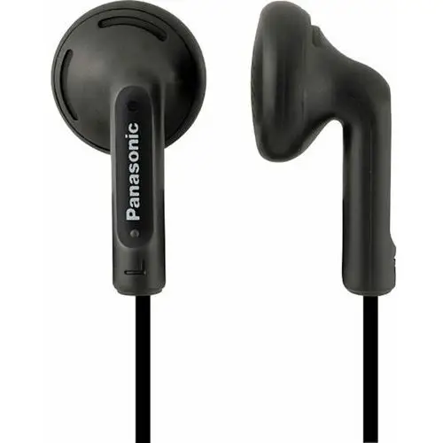 Panasonic RP-HV104 stereofoniczne słuchawki przewodowe douszne (przetwornik 14.8 mm, magnes neodymowy, kabel 1.2 m, 20 Hz - 20 kHz), czarne