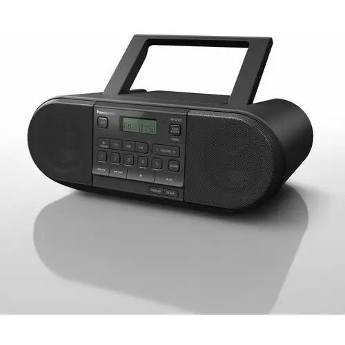 Panasonic RX-D550 przenośny odbiornik radiowy o dużej mocy 20W (CD, Bluetooth, USB, pełnozakresowe głośniki 8cm, Sound Booster, na baterie), czarny