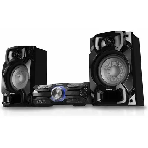 Panasonic SC-AKX520 mini system Power Audio (Bluetooth, D.Bass Beat, AIRQUAKE BASS, superwoofer 20cm, MAX Juke, Local Preset EQ, karaoke), czarny