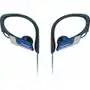 Panasonic RP-HS34 sportowe słuchawki clip-on (przewodowe, głośniki 14.3mm, 10Hz–25kHz, odporne na działanie wody IPX2, regulowany wieszak), niebieskie Sklep on-line