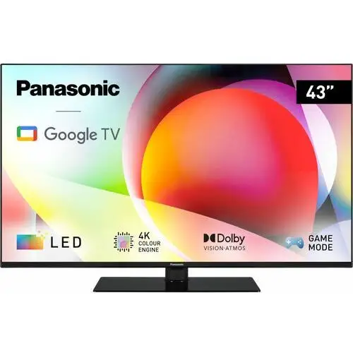 Panasonic TN-43W70A telewizor LED 4K Ultra HD Google TV 43" (DVB-T2/HEVC, 4K Color Engine, technologia Google Cast, Dolby Vision, Dolby Atmos), TN-43W70AEZ