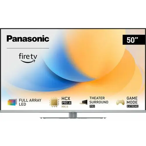 Panasonic TV-50W93A telewizor Full Array LED 4K HDR z innowacyjnym systemem Premium Fire TV 50" (DVB-T2/HEVC, HCX Pro AI MK II, Dolby Atmos, Auto AI)