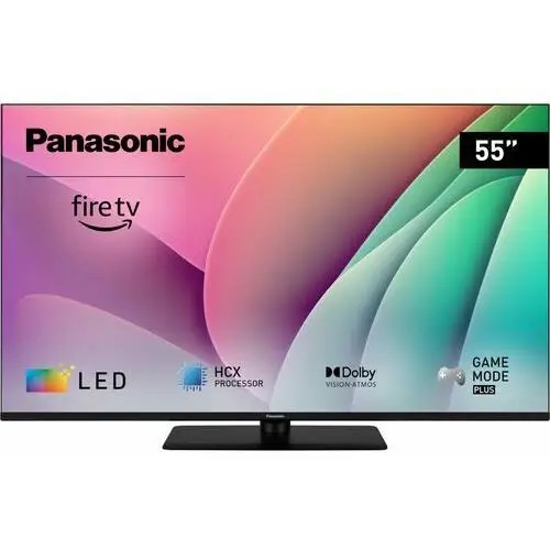 Panasonic TV-55W80A telewizor LED 4K z innowacyjnym systemem Premium Fire TV 55" (DVB-T2/HEVC, HCX, Multi HDR, Game Mode Plus, Surround Sound Pro)