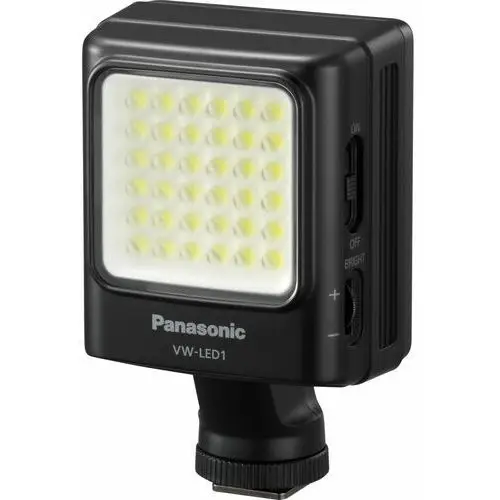 Panasonic VW-LED1 oświetlenie LED (temperatura barwowa 5600K, liczba diod 36, czas pracy 200min, zasilanie 4xAA - baterie lub akumulatory), czarny