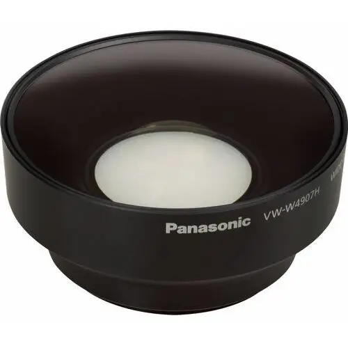 Panasonic VW-W4907 konwerter szerokokątny 0.75x (do kamer HC-MDH2, VX980, VX981, VX985, VXF990, WX990, WX995, WXF990), czarny, VW-W4907HGUK