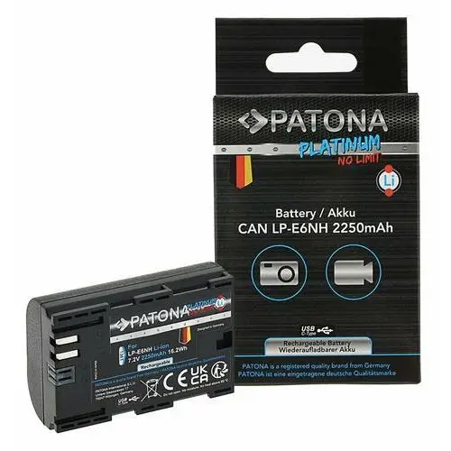 Akumulator patona platinum lp-e6nh z usb-c do canona Patona
