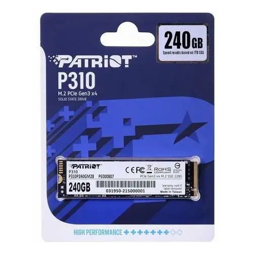 SSD Patriot Viper P310 M.2 PCI-Ex4 NVMe 240GB