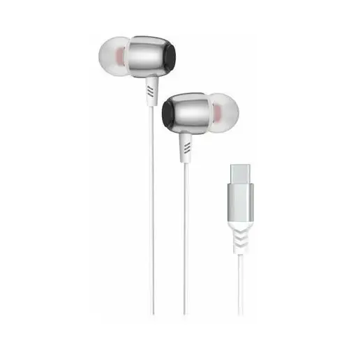 Pavareal zestaw słuchawkowy / słuchawki z mikrofonem typ c pa-m09c białe [dac]