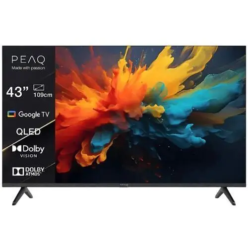 Telewizor QLED PEAQ PTV 43GQU-5024T 43" 4K Google TV Dolby Vision, 400588