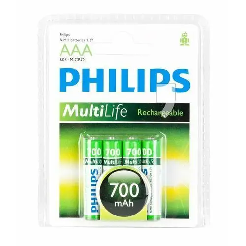 Philips Akumulator r03b4a70/10 aaa 700mah 4 szt