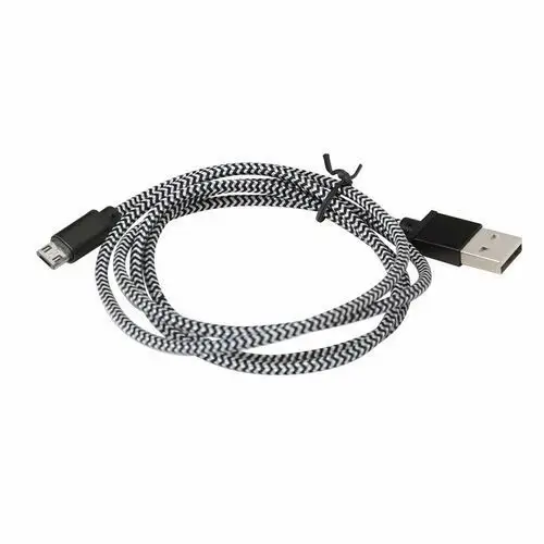 PLATINET HERMES MICRO USB TO USB FABRIC BRAIDED CABLE KABEL 1M BLACK TE