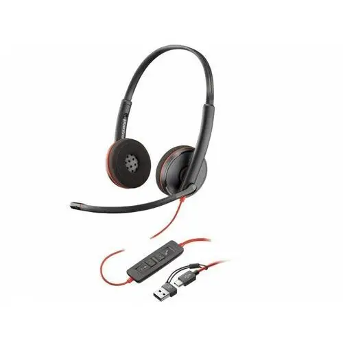 Poly słuchawki blackwire 3220 stereo usb-c headset +usb-c/a adapter 8x228a