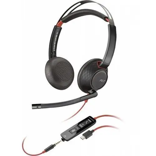 Słuchawki blackwire 5220 st usb-c 3.5mm plug usb-c/a adapter 8x231aa Poly