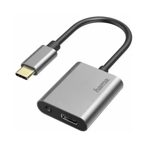 Premium USB-C - USB-C + jack 3,5 mm Karta dźwiękowa USB HAMA