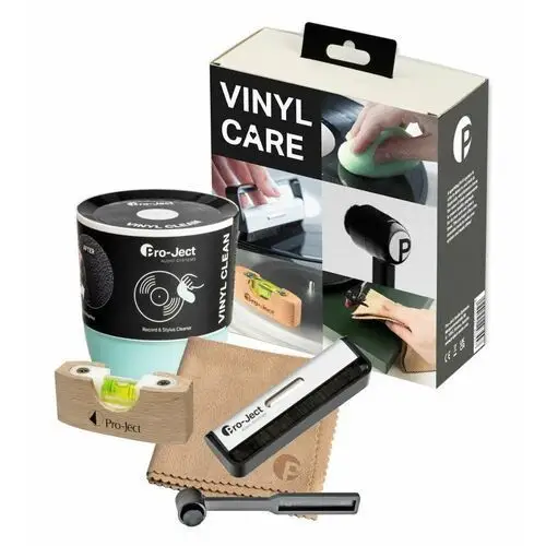 Pro-Ject Vinyl Care Set - Kompleksowy zestaw do czyszczenia płyt winylowych - Brush It + Clean It + Vinyl Clean + level it + cloth it