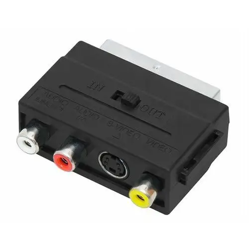 Adapter SCART - 3x RCA S-Video dwu kierunkowy