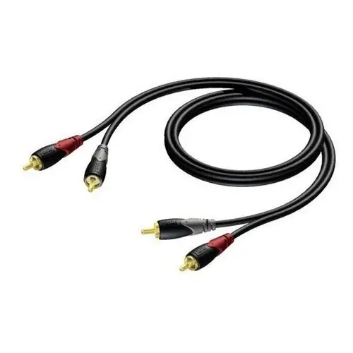 Procab kabel 2x rca/cinch męski - 2x rca/cinch męski 1m