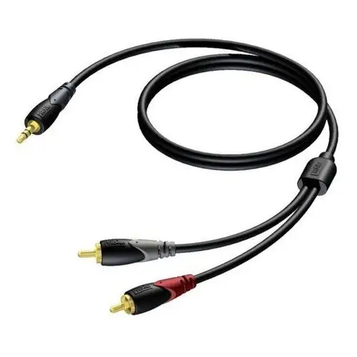 Procab kabel 3,5 mm jack męski stereo - 2x rca/cinch męski 3 m