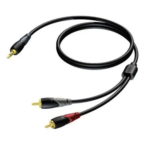 Kabel 3,5 mm jack męski stereo - 2x rca/cinch męski 5 m - cla711/5 Procab