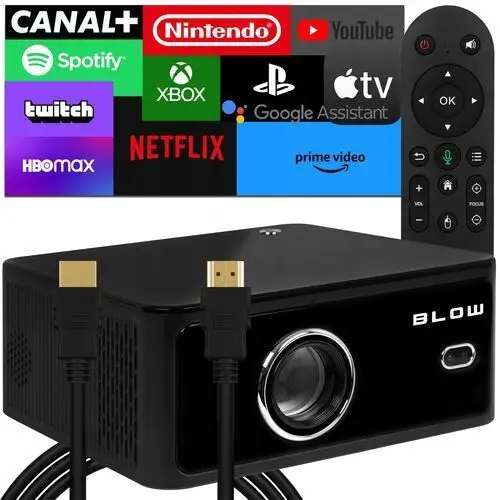 Projektor Rzutnik Fullhd 4K Głośnik Android Smart Tv Wifi MaxSHOW Zestaw