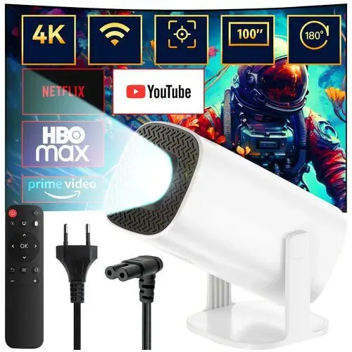 Projektor Rzutnik Przenośny Smart Full Hd Android Wifi Bt Hdmi Wersja 2024