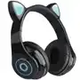 Słuchawki nauszne dla dzieci bluetooth b39 kocie uszy, czarne Protect Sklep on-line