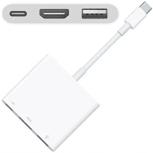 Przejściówka Adapter Kabel Usb-c Hdmi Hub 3W1 Usb Typ C Usb Full Hd Mhl 4K