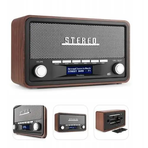 Przenośne radio stereo z budzikiem Dab+ Fm- 50W