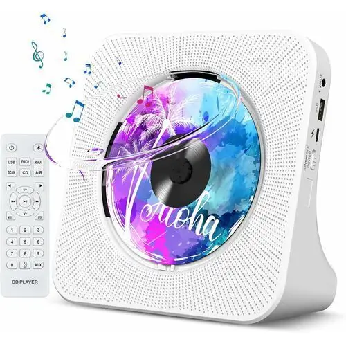 Przenośny Odtwarzacz CD Głośnik Bluetooth Hi-fi Radio Fm MP3 +pilot