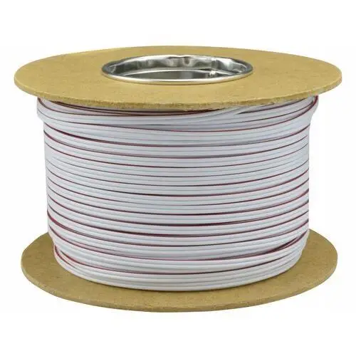 Przewód kabel głośnikowy SMYp 2x0,5 biały 100m