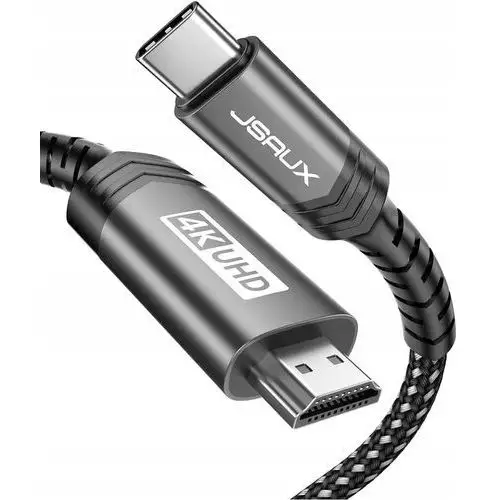 Przewód kabel Usb-c do Hdmi Jsaux CV0030 4K 60Hz Mhl Nylon 3m ściereczka