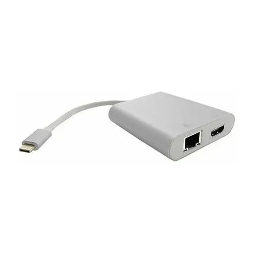 Adapter USB-C - HDMI/RJ-45/USB QOLTEC