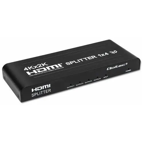Qoltec Aktywny rozdzielacz Splitter 4 x HDMI 4K x 2K