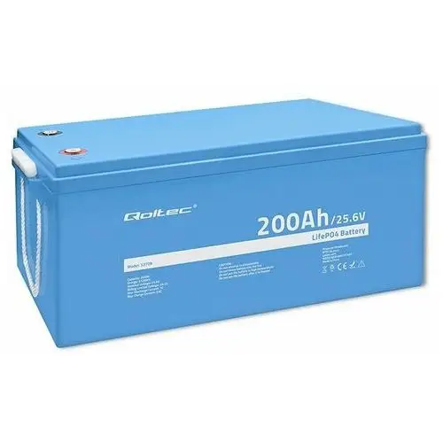 Qoltec Akumulator LiFePO4 Litowo-Żelazowo-Fosforanowy 25.6V 200Ah BMS