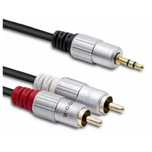 Qoltec kabel 2x rca / mini jack 3.5mm