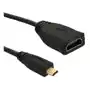 Kabel Qoltec Micro HDMI - HDMI (M/Ż) Czarny 0.2m (50399) Sklep on-line