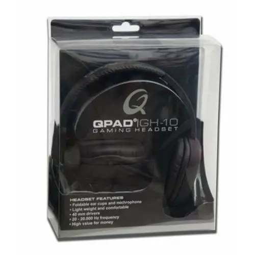 Qpad gh-10 słuchawki dla graczy czarne